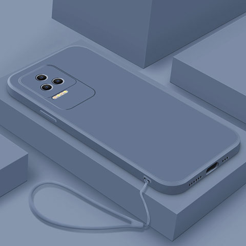 Funda Silicona Ultrafina Goma 360 Grados Carcasa YK7 para Xiaomi Redmi K50 Pro 5G Gris Lavanda