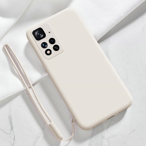 Funda Silicona Ultrafina Goma 360 Grados Carcasa YK7 para Xiaomi Redmi Note 11 Pro+ Plus 5G Blanco