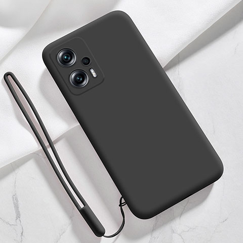 Funda Silicona Ultrafina Goma 360 Grados Carcasa YK7 para Xiaomi Redmi Note 11T Pro 5G Negro