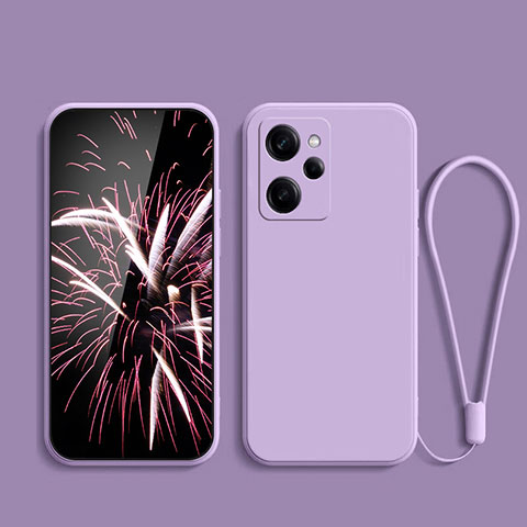 Funda Silicona Ultrafina Goma 360 Grados Carcasa YK7 para Xiaomi Redmi Note 12 Pro Speed 5G Purpura Claro