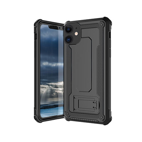 Funda Silicona Ultrafina Goma 360 Grados Carcasa Z01 para Apple iPhone 11 Negro