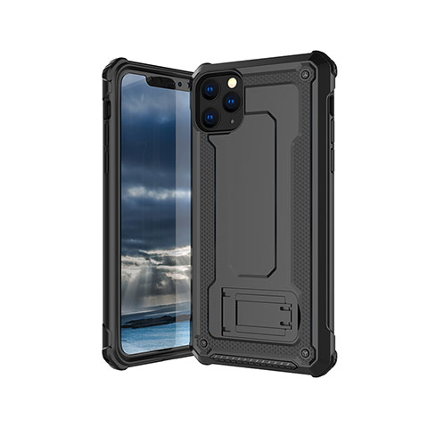 Funda Silicona Ultrafina Goma 360 Grados Carcasa Z01 para Apple iPhone 11 Pro Negro