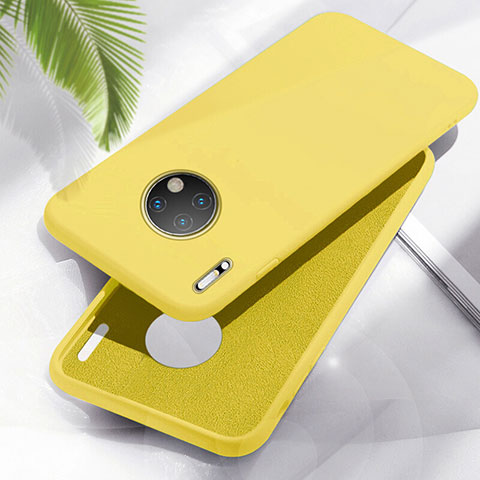 Funda Silicona Ultrafina Goma 360 Grados Carcasa Z05 para Huawei Mate 30 Pro Amarillo