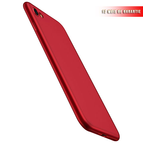 Funda Silicona Ultrafina Goma 360 Grados para Apple iPhone 7 Rojo