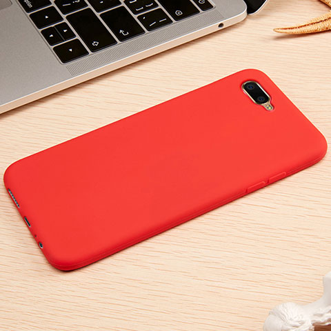 Funda Silicona Ultrafina Goma Carcasa A01 para Oppo K1 Rojo