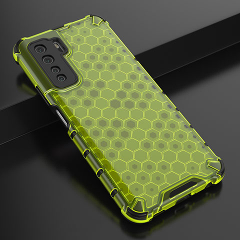 Funda Silicona Ultrafina Goma Carcasa C01 para Huawei Nova 7 SE 5G Verde