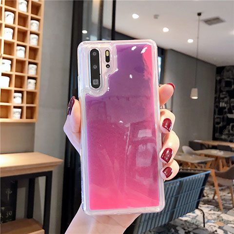 Funda Silicona Ultrafina Goma Carcasa C01 para Huawei P30 Pro New Edition Rosa Roja