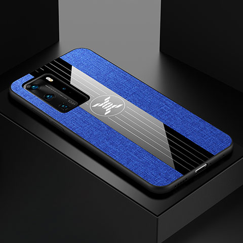 Funda Silicona Ultrafina Goma Carcasa C01 para Huawei P40 Pro Azul