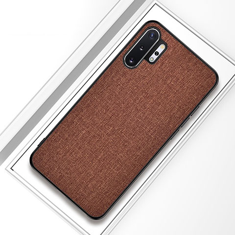 Funda Silicona Ultrafina Goma Carcasa C01 para Samsung Galaxy Note 10 Plus 5G Marron