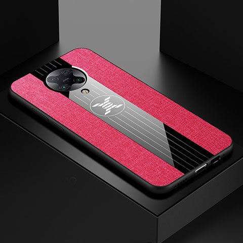 Funda Silicona Ultrafina Goma Carcasa C01 para Xiaomi Poco F2 Pro Rosa Roja