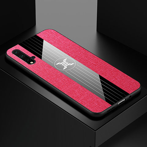 Funda Silicona Ultrafina Goma Carcasa C02 para Huawei Nova 5 Pro Rosa Roja