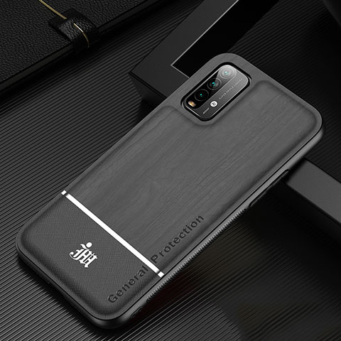 Funda Silicona Ultrafina Goma Carcasa JM1 para Xiaomi Redmi 9 Power Negro