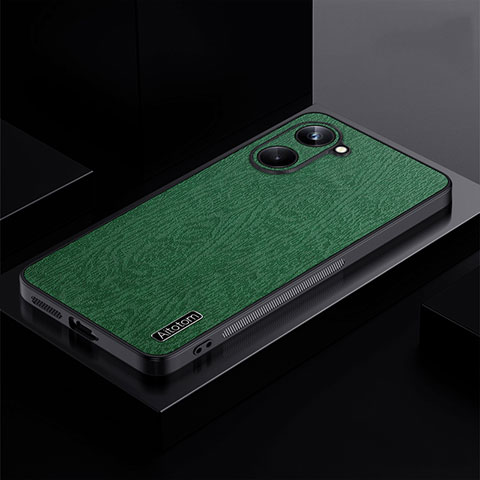 Funda Silicona Ultrafina Goma Carcasa PB1 para Realme 10 Pro 5G Verde