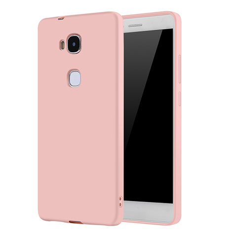 Funda Silicona Ultrafina Goma Carcasa S01 para Huawei GR5 Oro Rosa