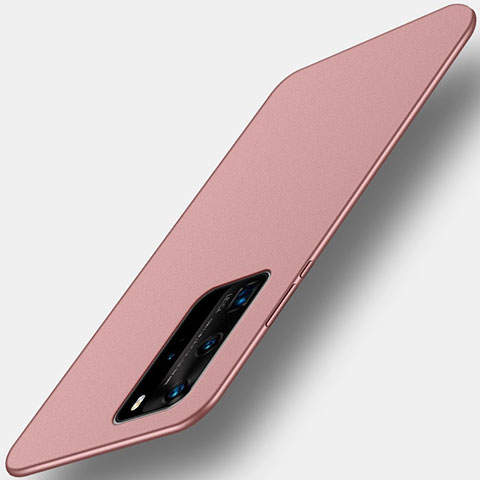 Funda Silicona Ultrafina Goma Carcasa S01 para Huawei P40 Pro Oro Rosa