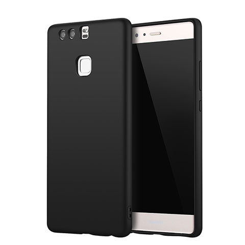 Funda Silicona Ultrafina Goma Carcasa S01 para Huawei P9 Negro