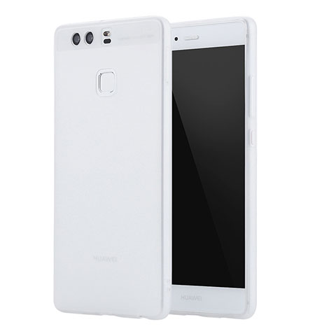 Funda Silicona Ultrafina Goma Carcasa S01 para Huawei P9 Plus Blanco