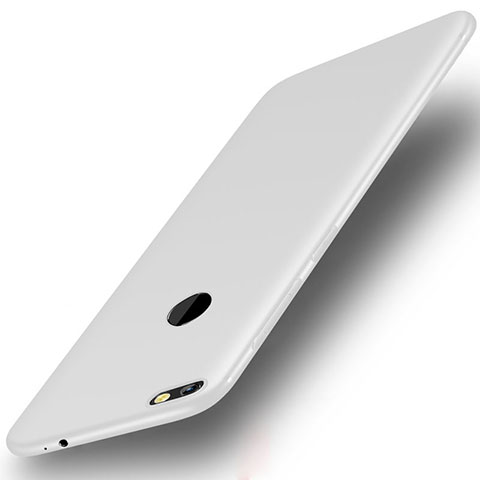 Funda Silicona Ultrafina Goma Carcasa S01 para Huawei Y6 Pro (2017) Blanco