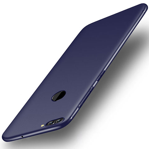 Funda Silicona Ultrafina Goma Carcasa S01 para Huawei Y9 (2018) Azul