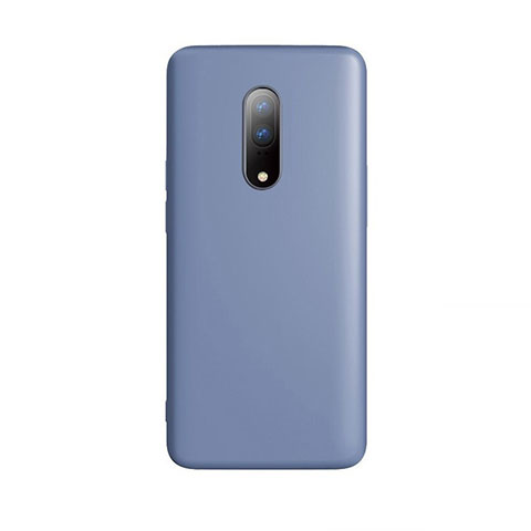 Funda Silicona Ultrafina Goma Carcasa S01 para OnePlus 7 Azul