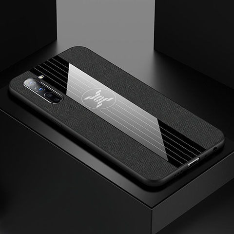 Funda Silicona Ultrafina Goma Carcasa S01 para Oppo F15 Negro