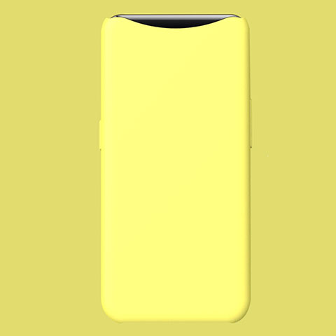 Funda Silicona Ultrafina Goma Carcasa S01 para Oppo Find X Amarillo