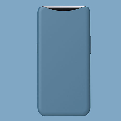 Funda Silicona Ultrafina Goma Carcasa S01 para Oppo Find X Azul