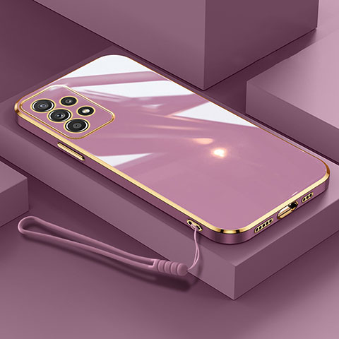 Funda Silicona Ultrafina Goma Carcasa S01 para Samsung Galaxy A13 4G Morado