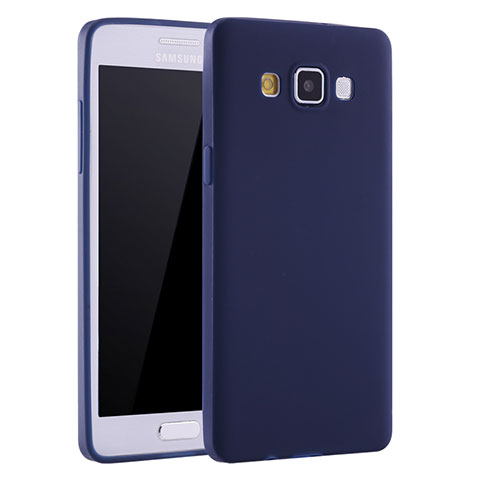 Funda Silicona Ultrafina Goma Carcasa S01 para Samsung Galaxy A7 Duos SM-A700F A700FD Azul