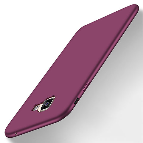 Funda Silicona Ultrafina Goma Carcasa S01 para Samsung Galaxy A8 (2016) A8100 A810F Morado