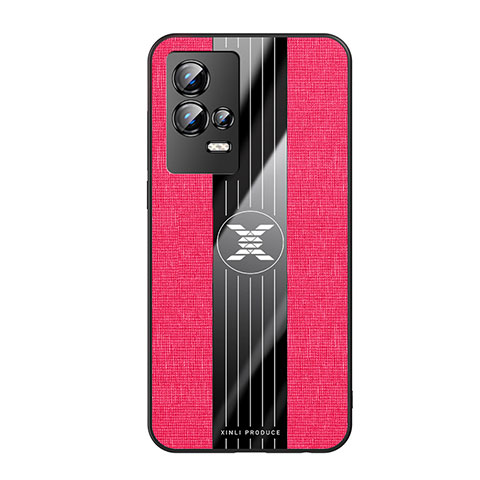 Funda Silicona Ultrafina Goma Carcasa S01 para Vivo iQOO 8 Pro 5G Rojo