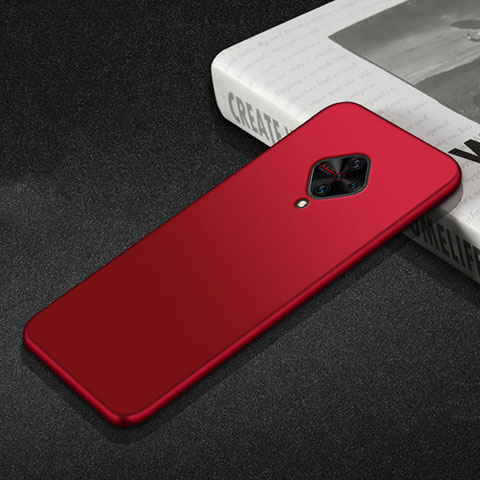 Funda Silicona Ultrafina Goma Carcasa S01 para Vivo X50 Lite Rojo