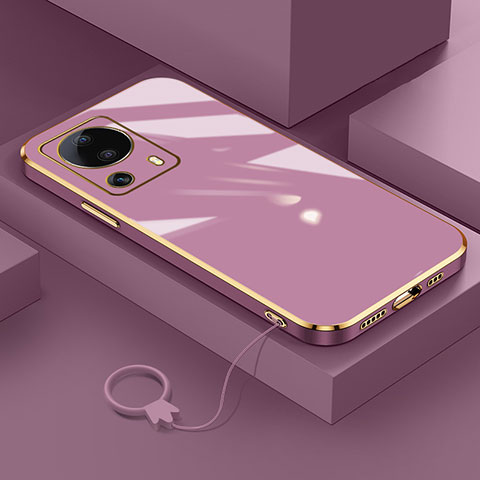 Funda Silicona Ultrafina Goma Carcasa S01 para Xiaomi Civi 2 5G Morado