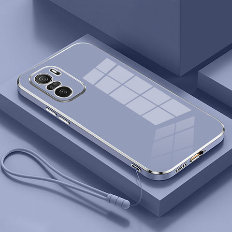 Funda Silicona Ultrafina Goma Carcasa S01 para Xiaomi Mi 11X 5G Gris Lavanda