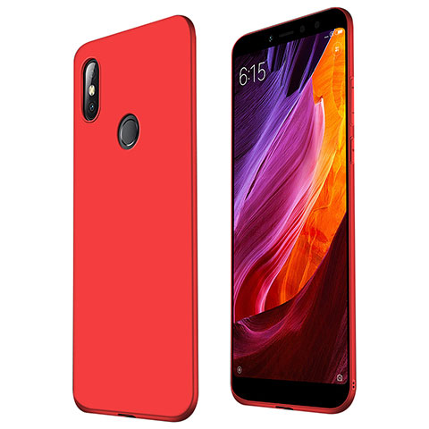 Funda Silicona Ultrafina Goma Carcasa S01 para Xiaomi Mi Max 3 Rojo