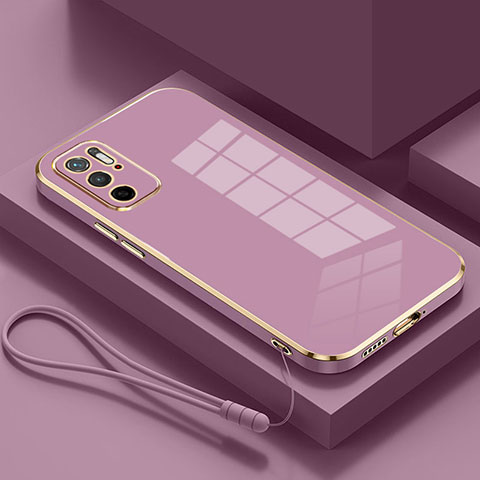 Funda Silicona Ultrafina Goma Carcasa S01 para Xiaomi POCO M3 Pro 5G Morado