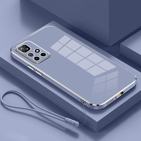 Funda Silicona Ultrafina Goma Carcasa S01 para Xiaomi Poco M4 Pro 5G Gris Lavanda