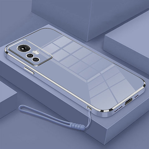 Funda Silicona Ultrafina Goma Carcasa S01 para Xiaomi Redmi K50 Ultra 5G Gris Lavanda