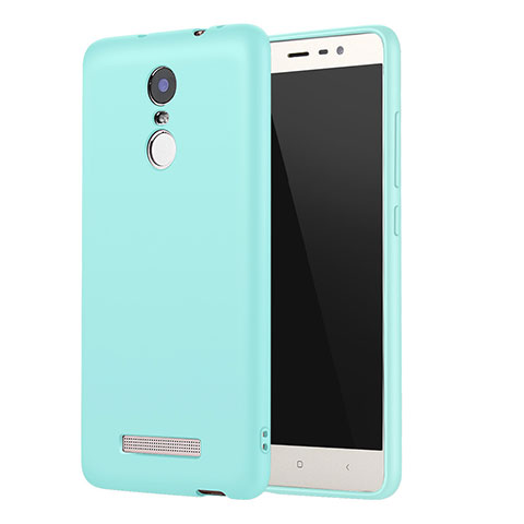 Funda Silicona Ultrafina Goma Carcasa S01 para Xiaomi Redmi Note 3 Azul Cielo