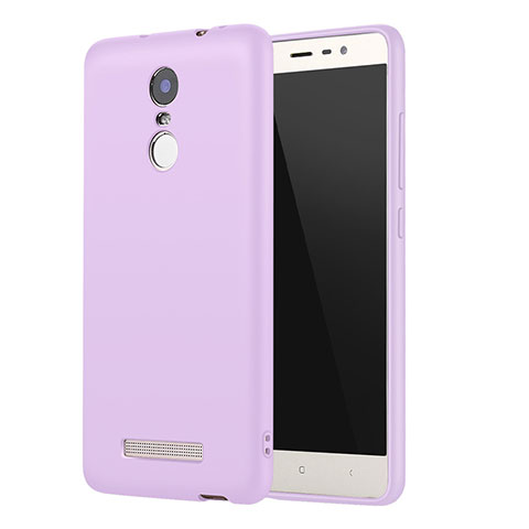 Funda Silicona Ultrafina Goma Carcasa S01 para Xiaomi Redmi Note 3 MediaTek Morado