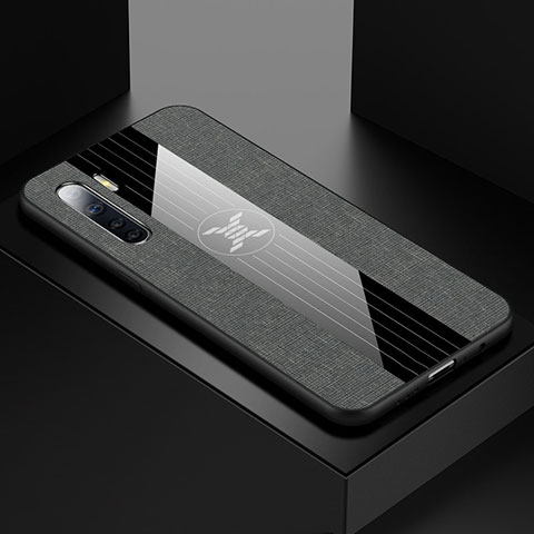 Funda Silicona Ultrafina Goma Carcasa S02 para Oppo A91 Gris