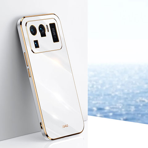 Funda Silicona Ultrafina Goma Carcasa S02 para Xiaomi Mi 11 Ultra 5G Blanco