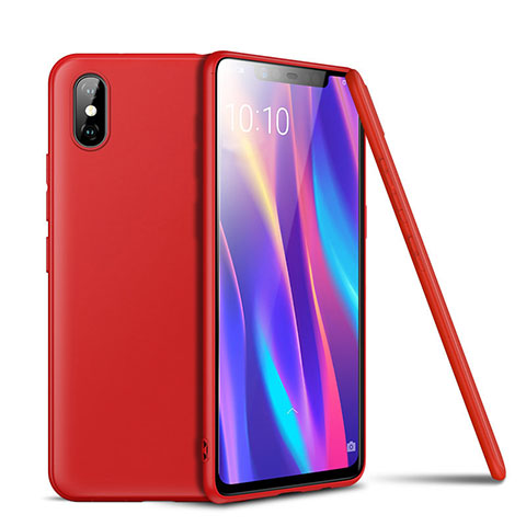 Funda Silicona Ultrafina Goma Carcasa S02 para Xiaomi Mi 8 Pro Global Version Rojo