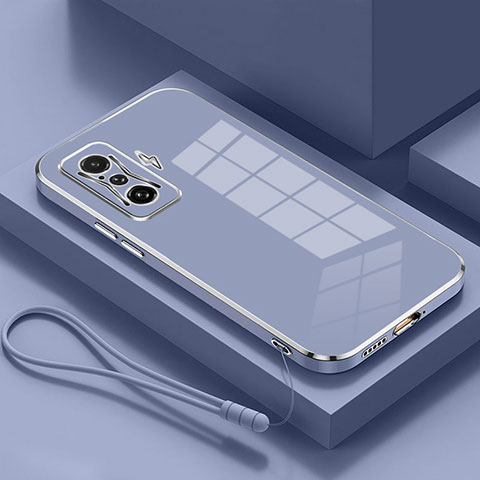 Funda Silicona Ultrafina Goma Carcasa S02 para Xiaomi Redmi K50 Gaming 5G Gris Lavanda