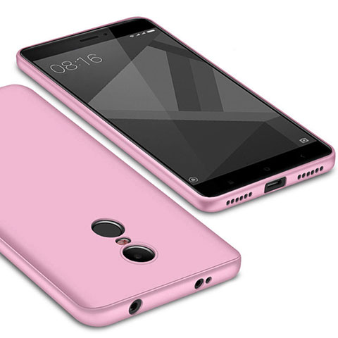 Funda Silicona Ultrafina Goma Carcasa S02 para Xiaomi Redmi Note 4X Rosa