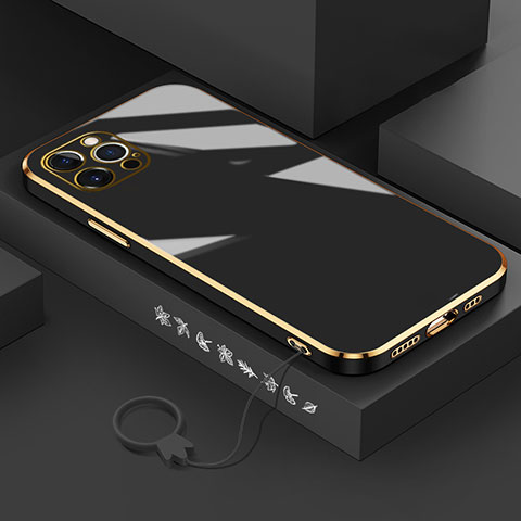 Funda Silicona Ultrafina Goma Carcasa S03 para Apple iPhone 15 Pro Max Negro