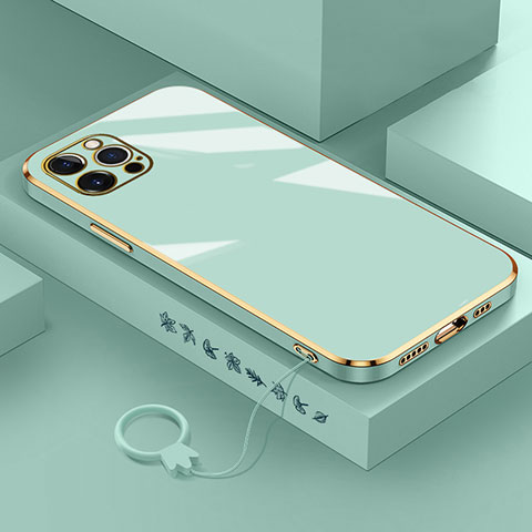 Funda Silicona Ultrafina Goma Carcasa S03 para Apple iPhone 15 Pro Max Verde