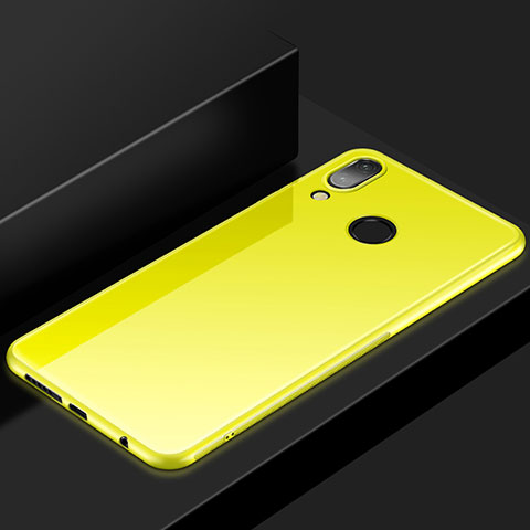 Funda Silicona Ultrafina Goma Carcasa S05 para Huawei P20 Lite Amarillo