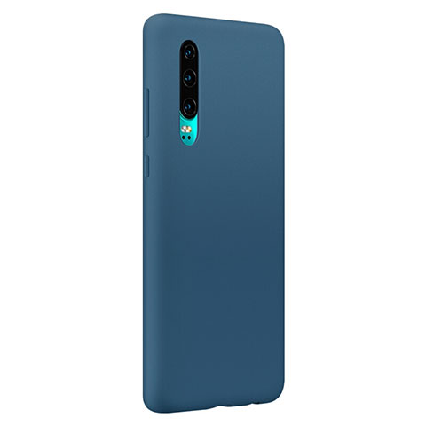 Funda Silicona Ultrafina Goma Carcasa S05 para Huawei P30 Azul