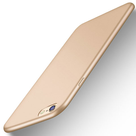 Funda Silicona Ultrafina Goma Carcasa U06 para Apple iPhone 6 Plus Oro